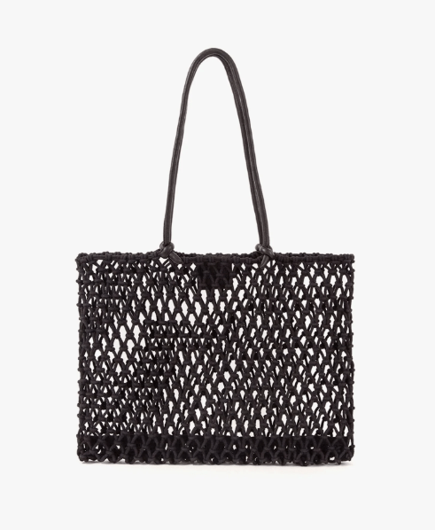 Sandy / Black Woven Bag - The Collective Park City