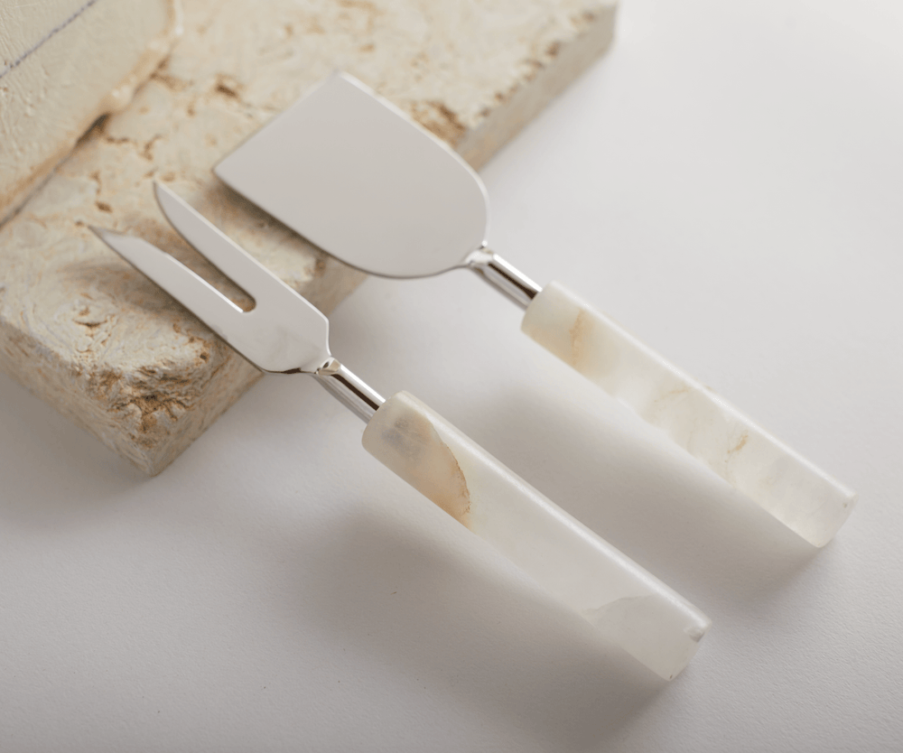 Santo Alabaster Cheese Tools - Set of 2 - The Collective Park City