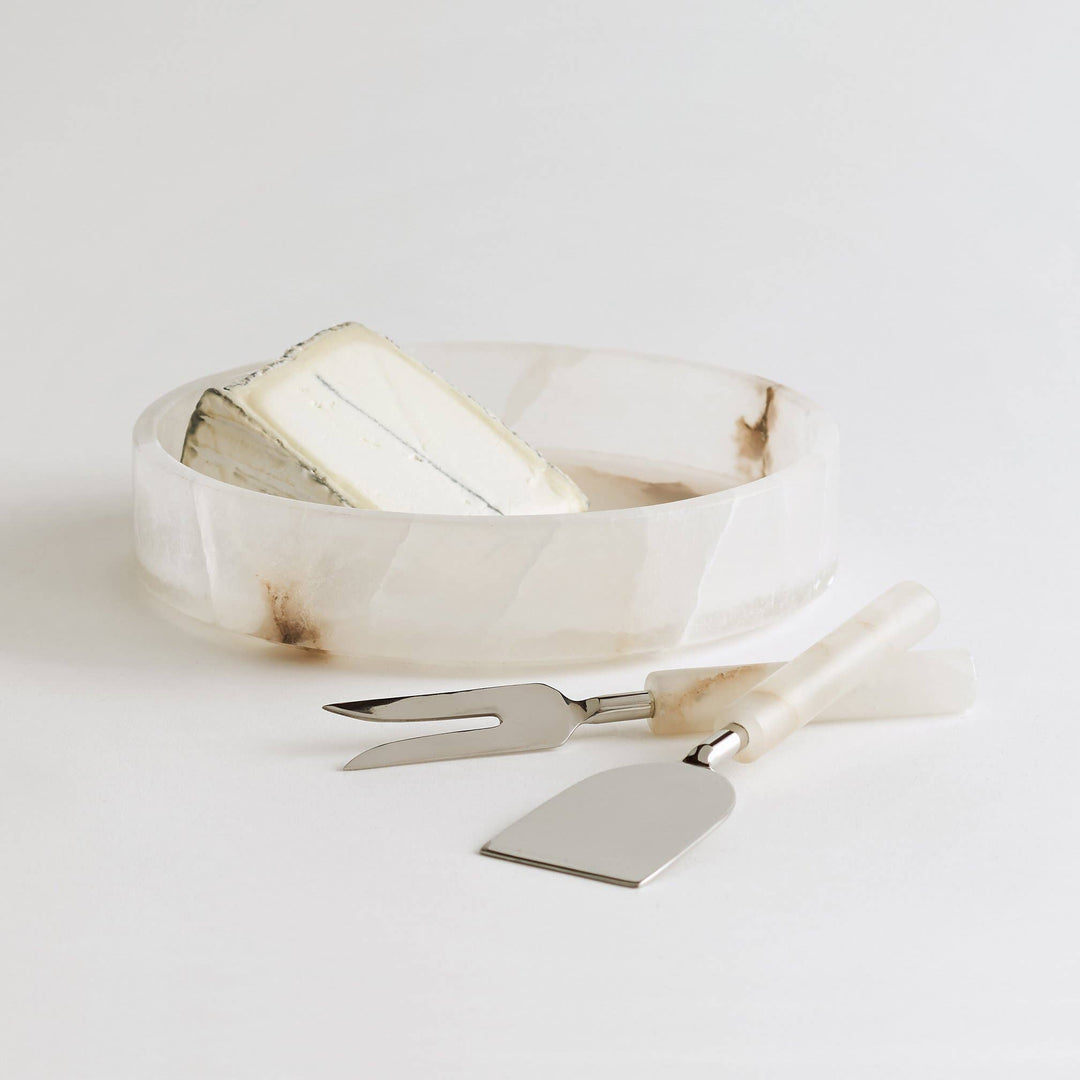 Santo Alabaster Cheese Tools - Set of 2 - The Collective Park City