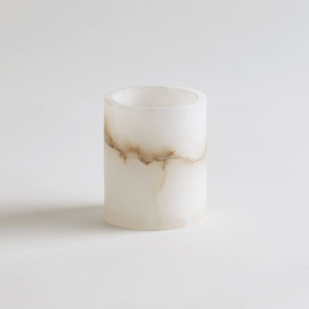 Santo Alabaster Short Votive - The Collective Park City