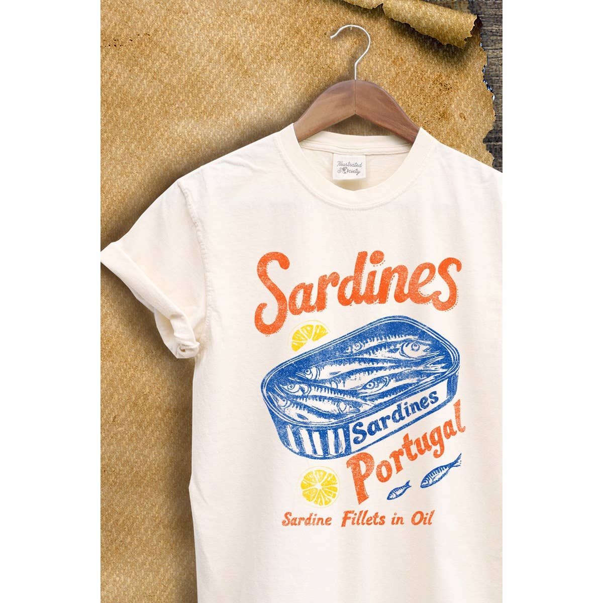 'SARDINES PORTUGAL' Vintage Graphic Tee - The Collective Park City