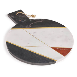 Sardinia Marble & Gold Cheese Board, Large - The Collective Park City