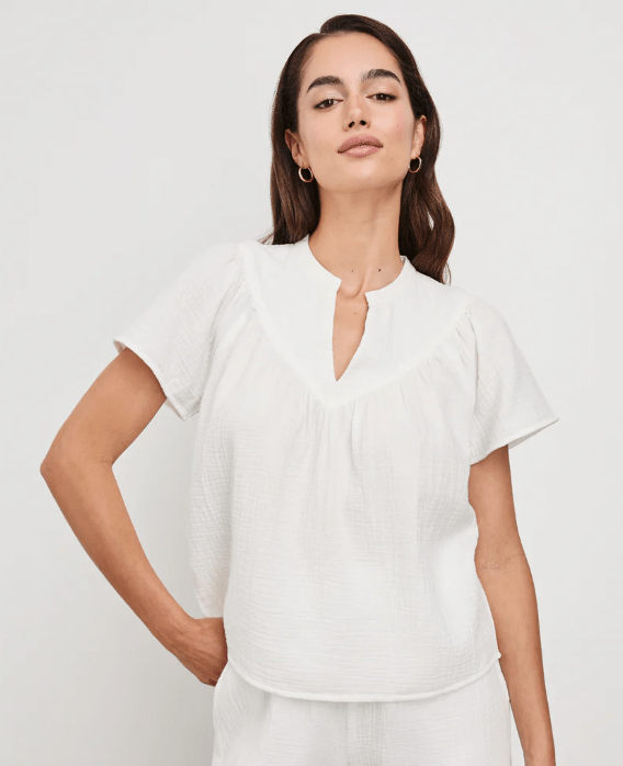 Sayer Top / White - The Collective Park City