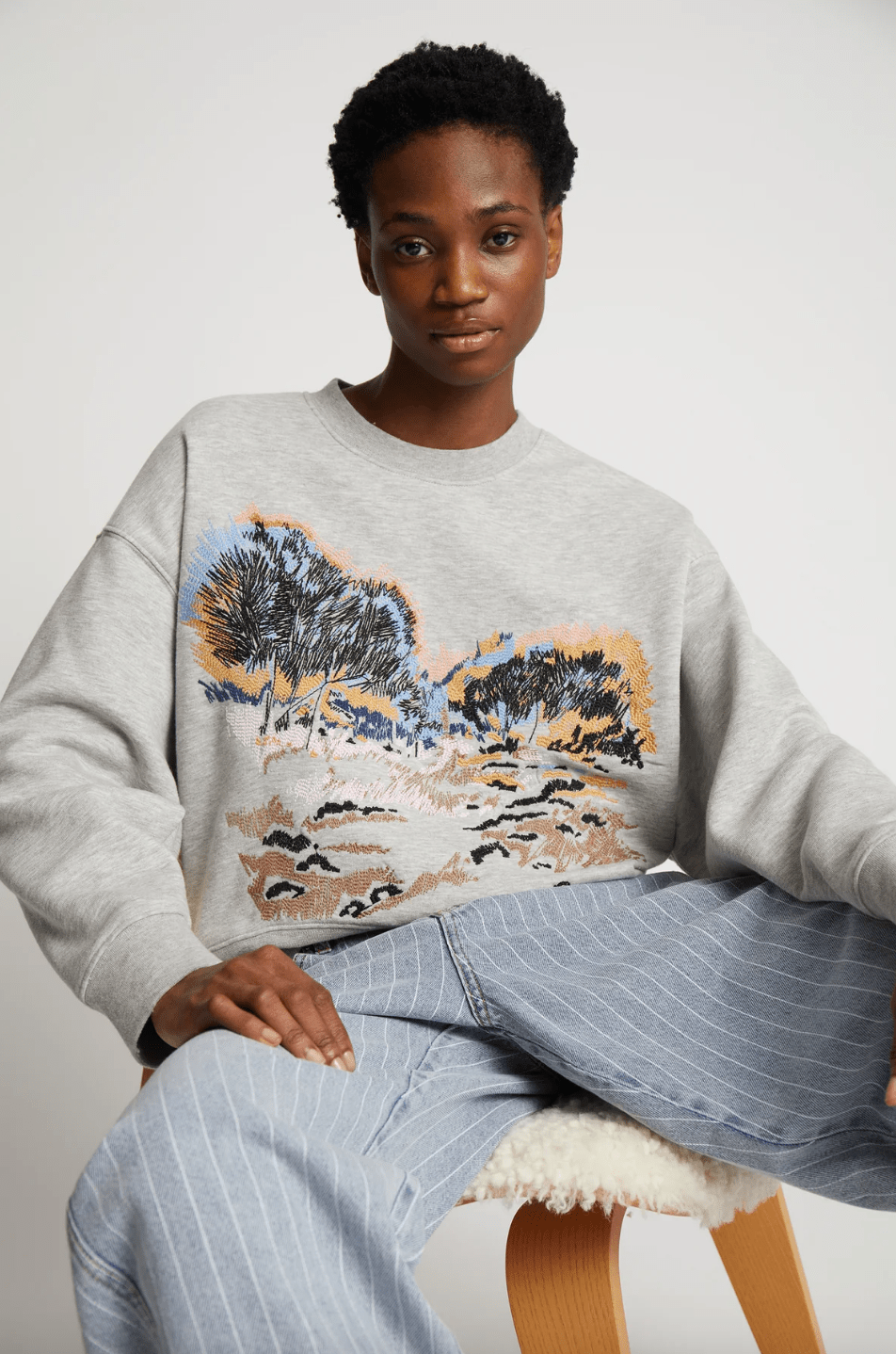 Sazzily Beaded Sweatshirt - The Collective Park City