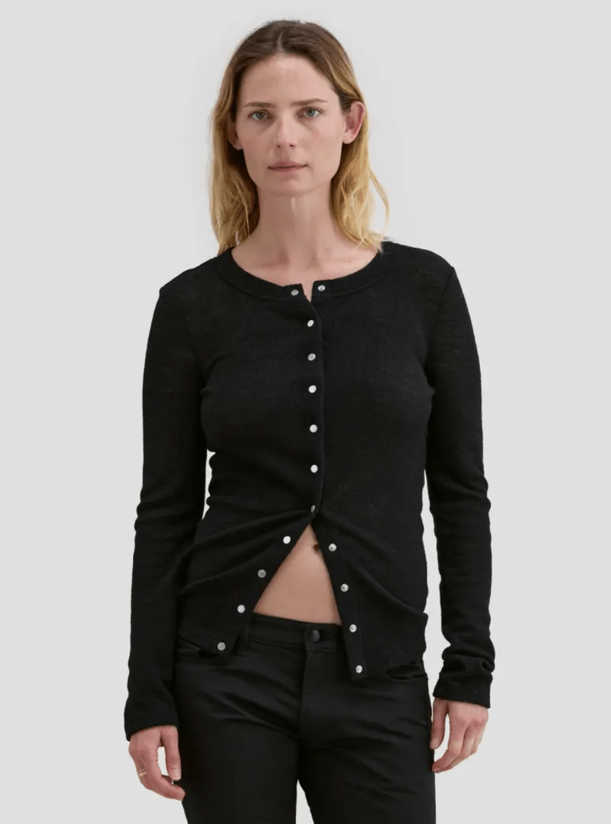 Scrunch Snap Cardigan Sweater - The Collective Park City