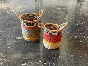 Seagrass Cylindrical Basket - Large - The Collective Park City
