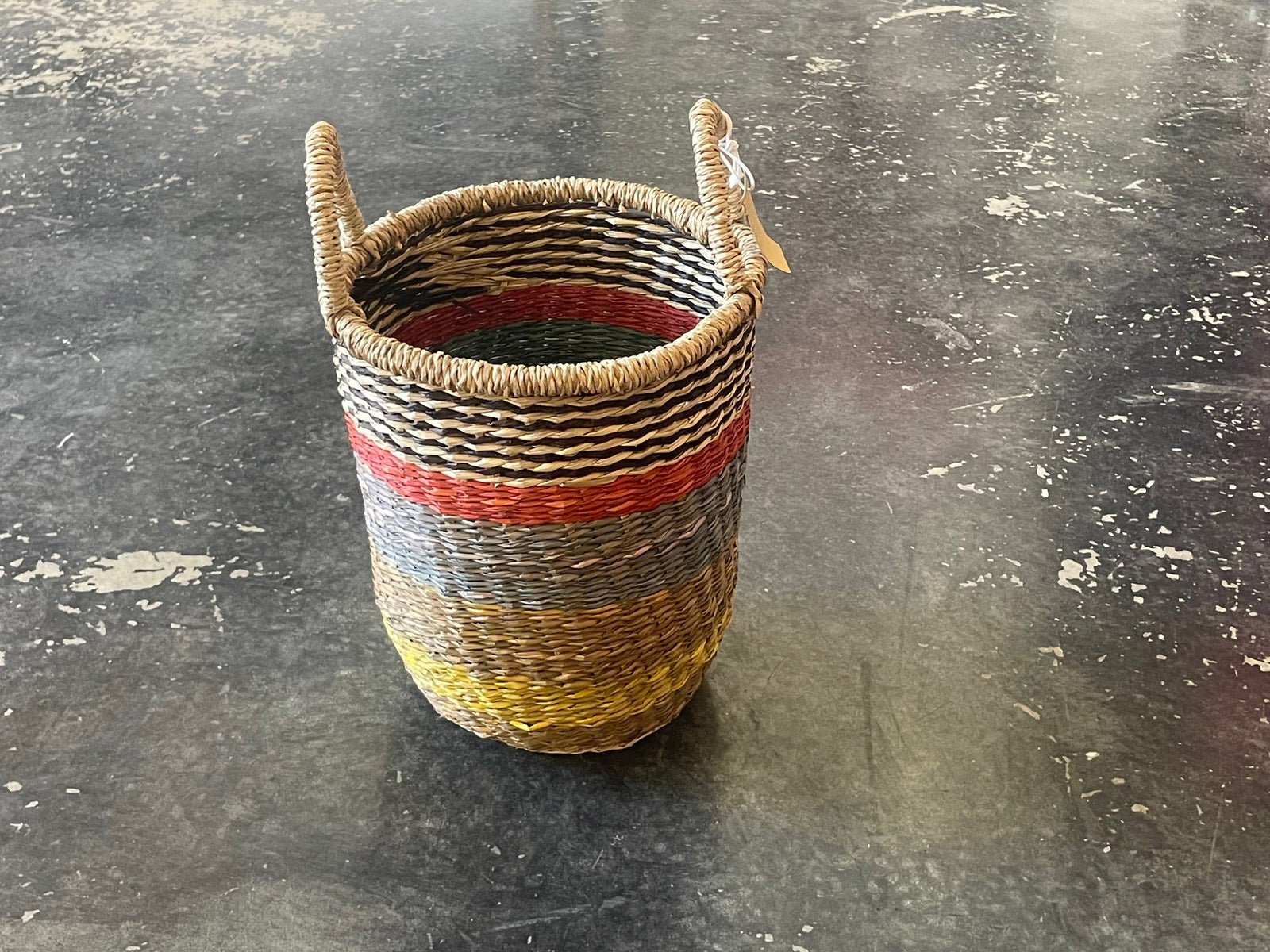 Seagrass Cylindrical Basket - Large - The Collective Park City