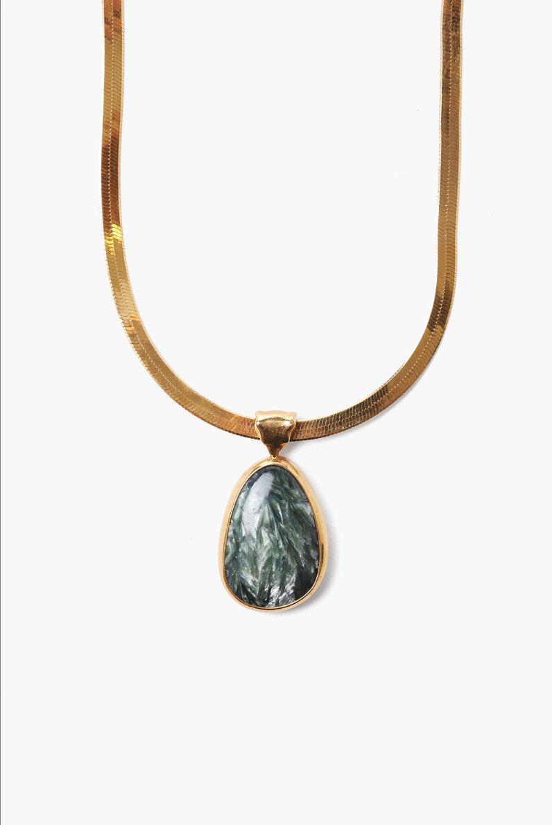 Seraphinite Pendant Necklace - The Collective Park City