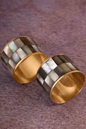 Serena Napkin Rings: Black - The Collective Park City