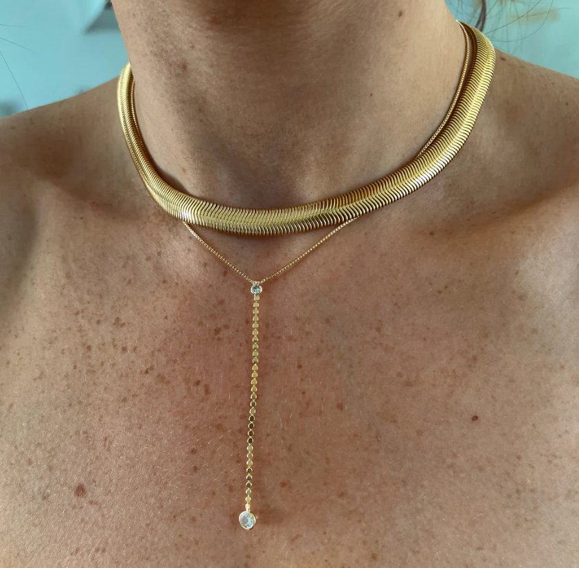 Shayne Slinky Gold Necklace - The Collective Park City