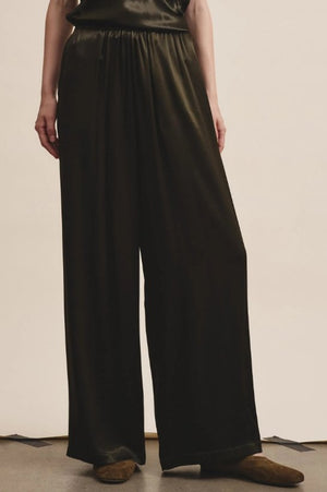 Shiny Viscose Flowy Pant - The Collective Park City