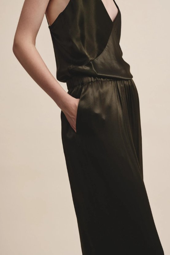 Shiny Viscose Flowy Pant - The Collective Park City