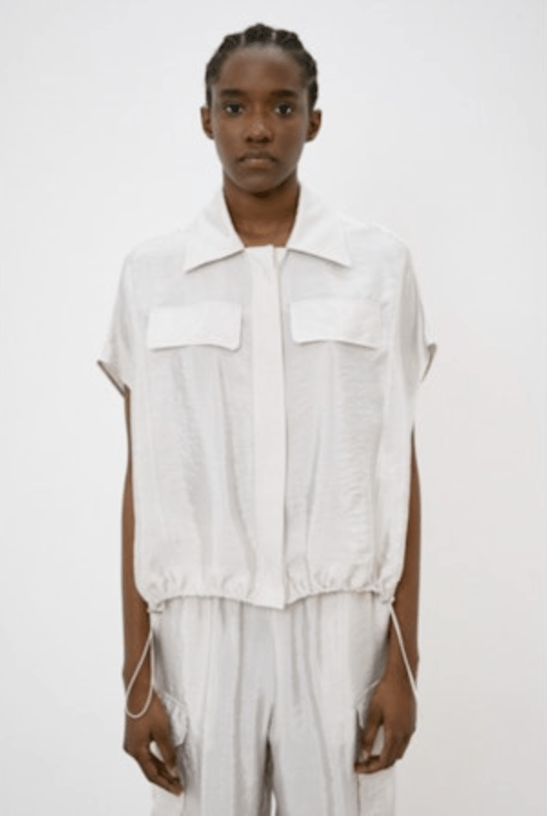 Short Sleeve Button Down Top - The Collective Park City