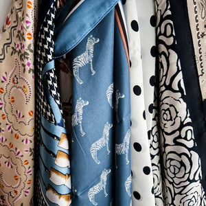 Silky Muse Satin Square Scarf - The Collective Park City
