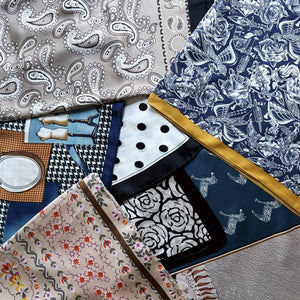 Silky Muse Satin Square Scarf - The Collective Park City