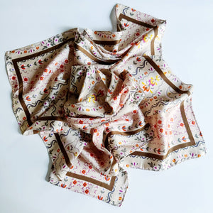 Silky Muse Satin Square Scarf - The Collective Park City