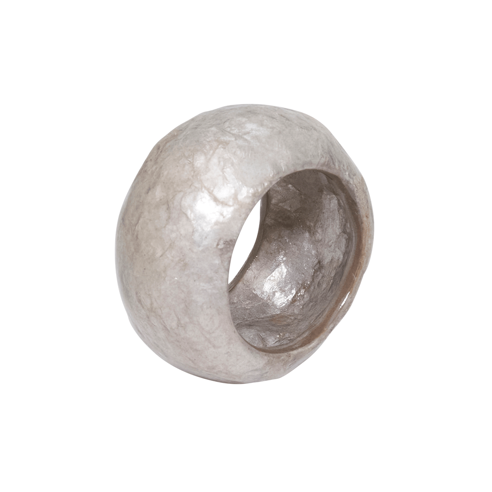Silver Capiz Napkin Ring - The Collective Park City