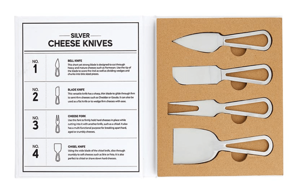 Silver Cheese Knives Set - The Collective Park City
