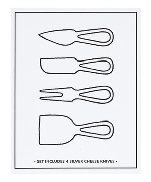 Silver Cheese Knives Set - The Collective Park City