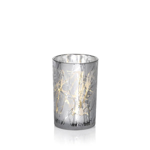 Silver Plated Hurricane Lamp - 9.5" - The Collective Park City
