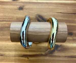 Silver Plated Wave Bracelet - The Collective Park City