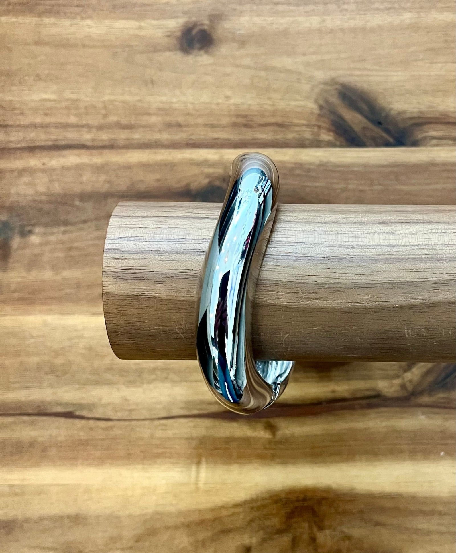 Silver Plated Wave Bracelet - The Collective Park City