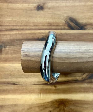 Silver Plated Wave Bracelet - The Collective Park City