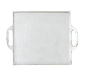 Silver Square Aluminum Tray - Lg - The Collective Park City