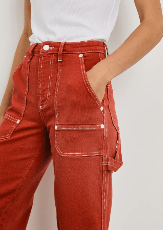 Silverado Carpenter Crop Jean / Terracotta - The Collective Park City