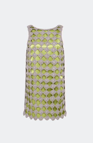 Sina Crochet Mini Dress - The Collective Park City