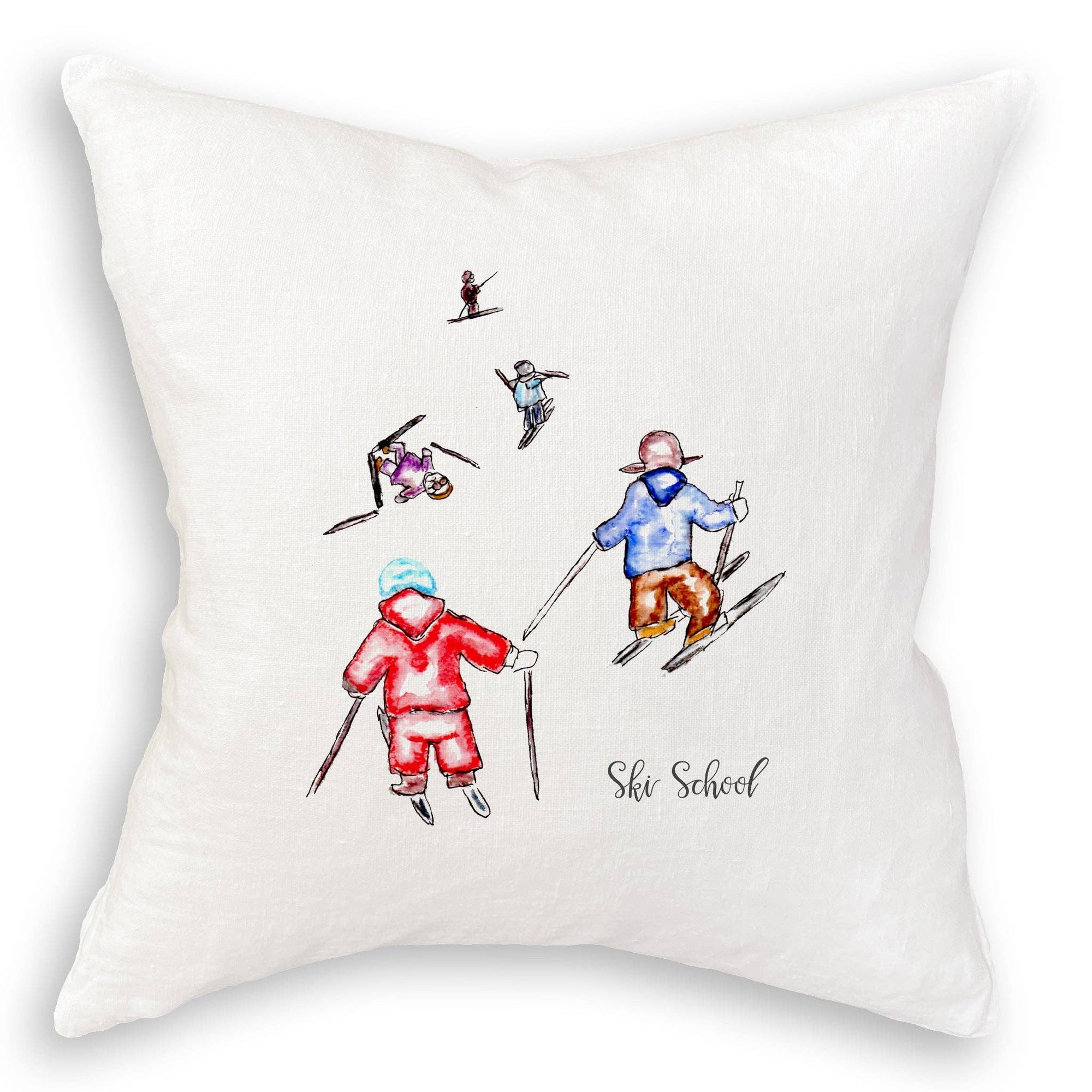 Ski School: White Guest Towel / No, Keep Words / - The Collective Park City