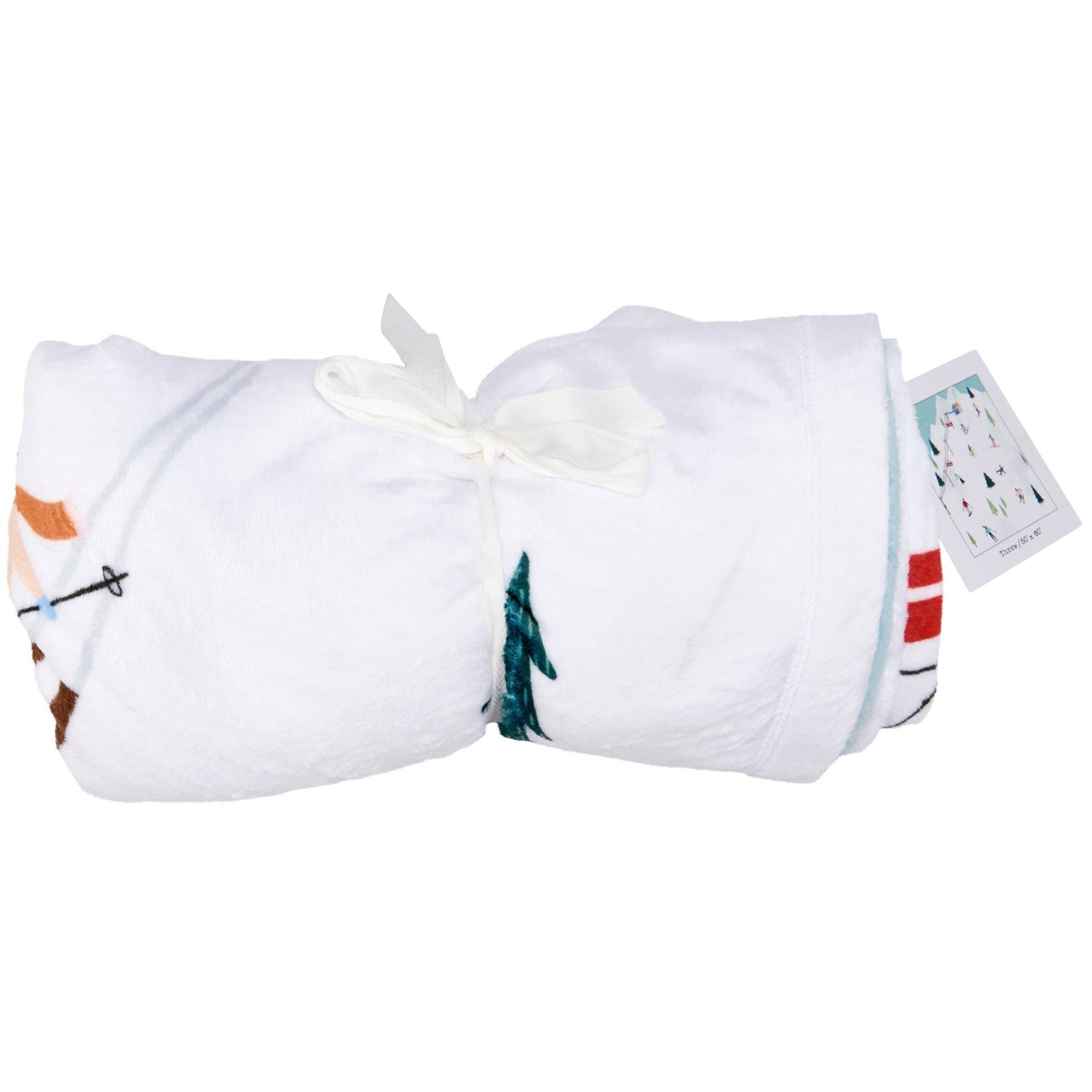 Skiing Fun Throw Blanket - The Collective Park City