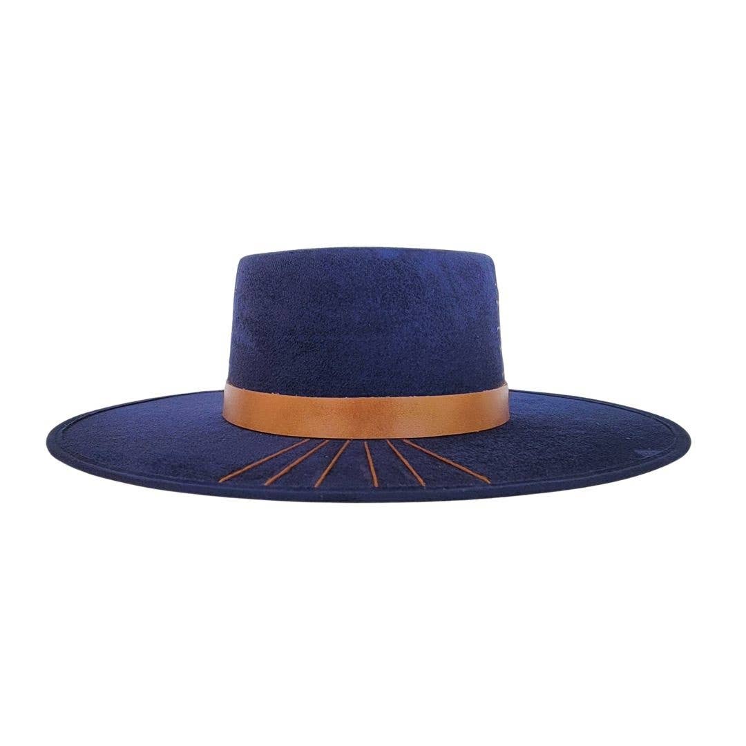 SKYLAR Women's Gambler Crown Navy Hat: Blue / M/L - The Collective Park City