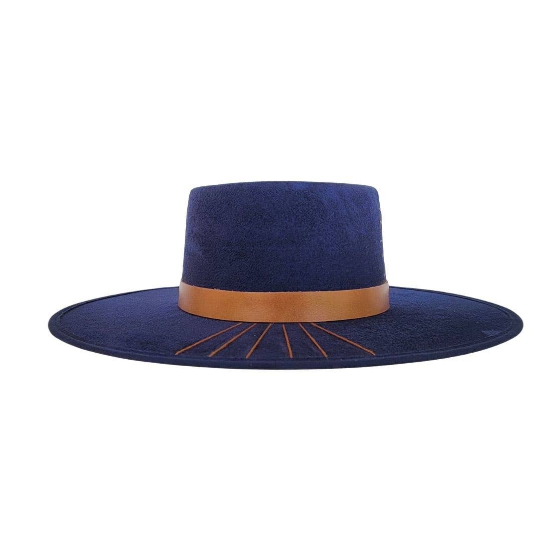 SKYLAR Women's Gambler Crown Navy Hat: Blue / M/L - The Collective Park City