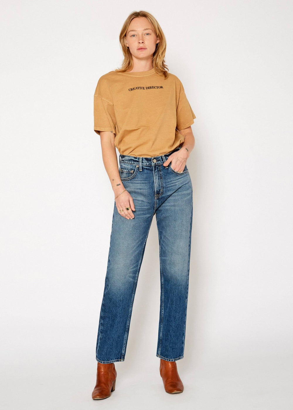 Slacker High Rise Relaxed Straight Jeans - The Collective Park City