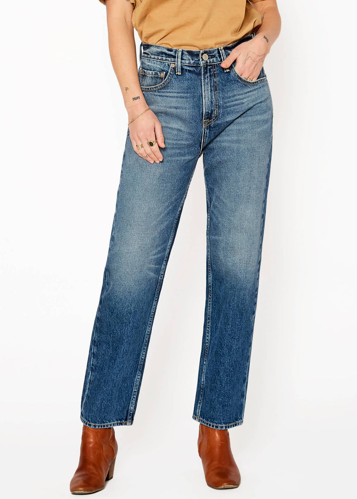 Slacker High Rise Relaxed Straight Jeans - The Collective Park City