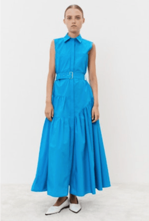 Sleeveless Belted Dress - The Collective Park City