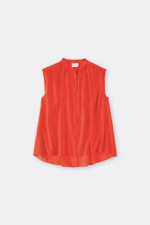 Sleeveless Gathered Blouse - The Collective Park City