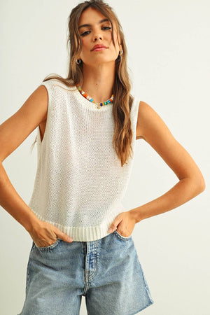 Sleeveless Knit Top - The Collective Park City