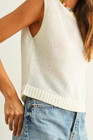 Sleeveless Knit Top - The Collective Park City