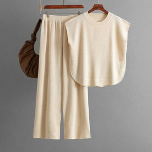 Sleeveless Knit Wide Sleeve Top - The Collective Park City