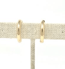 Small Gold Plain Huggies - The Collective Park City