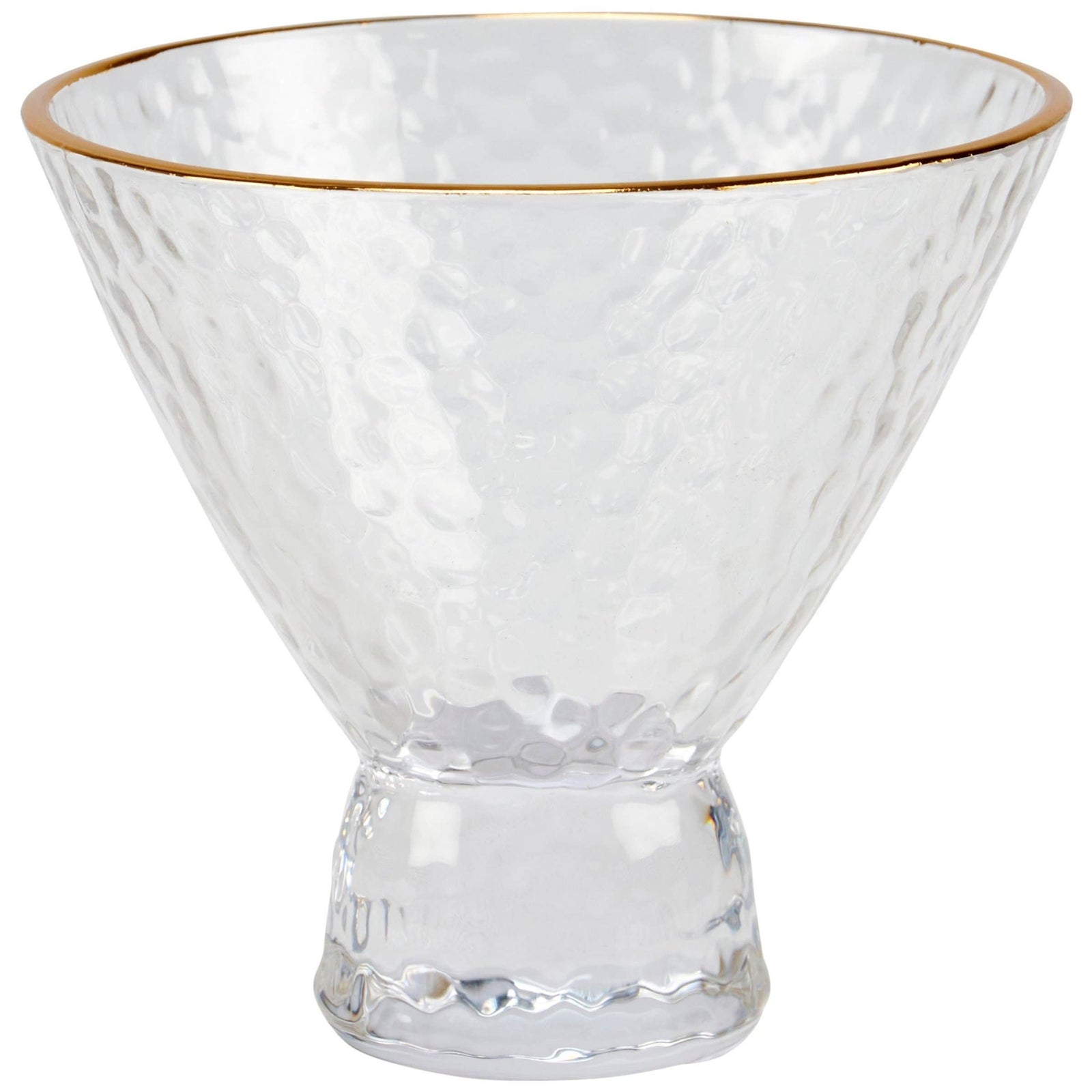 Small Gold Rim Martini Glass - The Collective Park City
