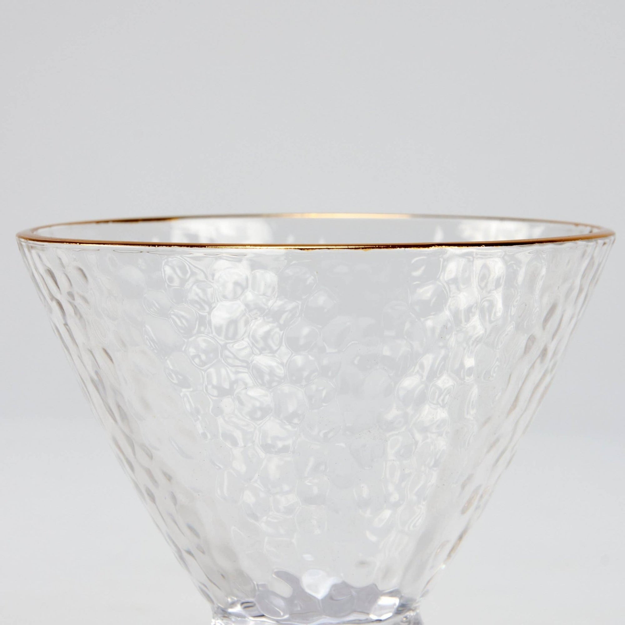 Small Gold Rim Martini Glass - The Collective Park City