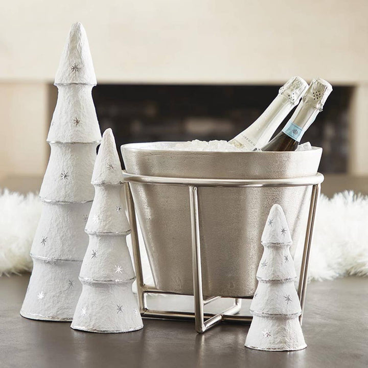Small Silver Champagne + Wine Bucket - The Collective Park City