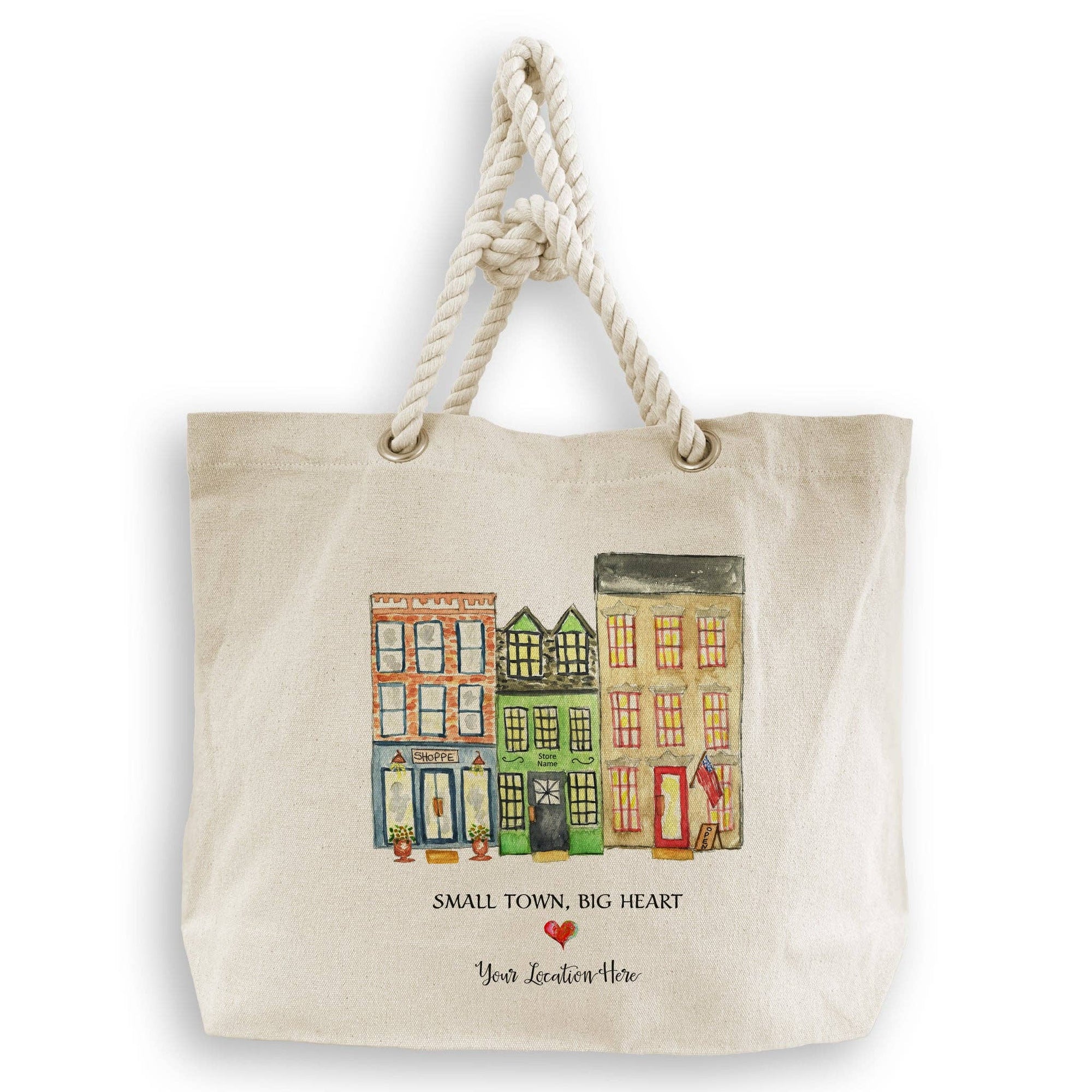 Small Town Big Heart with Location: White Guest Towel / - The Collective Park City