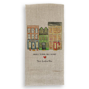 Small Town Big Heart with Location: White Guest Towel / - The Collective Park City