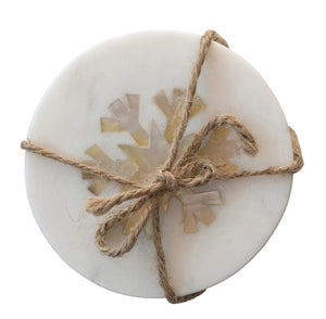 Snowflake Marble Coasters - The Collective Park City