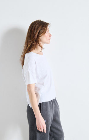 Sonoma Loose Fit Tee - Blanc - The Collective Park City