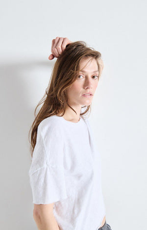 Sonoma Loose Fit Tee - Blanc - The Collective Park City